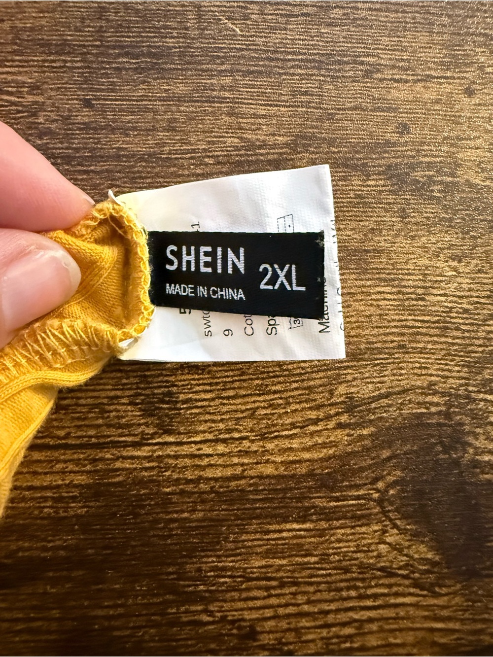 SHEIN Mustard Ribbed Tube Top with Ruffle Edge - Picture 3 of 5